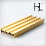 C38500 Material Customized Brass Extrusion Profiles copper profiles Large Size