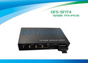 Wholesale 1310nm 20KM SC Optical Fiber Switch , 10Mbps / 100Mbps Switch 12G Single Mode Fiber from china suppliers