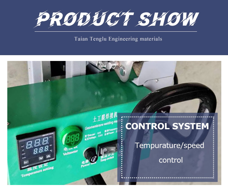 High power temperature control 900 geomembrane welder for welding pond liner landfill