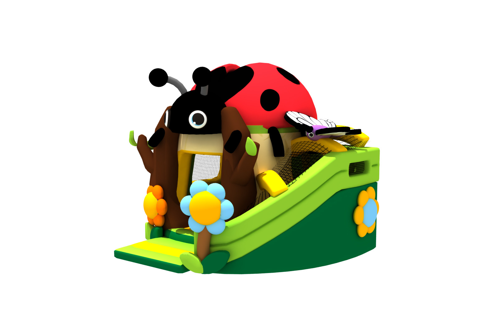 Insect Trampoline Inflatable Jumping Slide Combo Jumping Castle