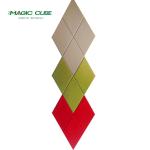 Decorative colorful 3D Polyester Fibre Board For The Wall Covering