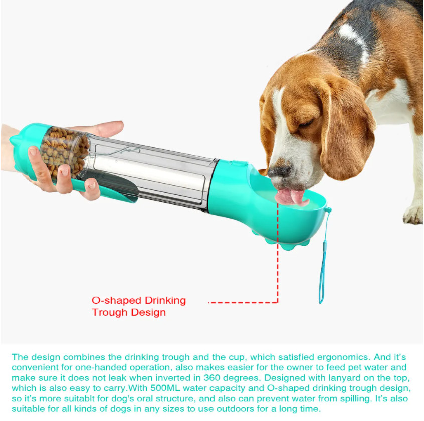 Outdoor Portable Dog Water Bottle Dispenser Leak Proof Dog Water Bottle Dispenser