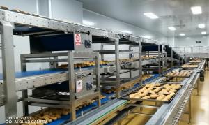 China Multi Deck Bread Cooling Belt Conveyor With Human Computer Interface on sale