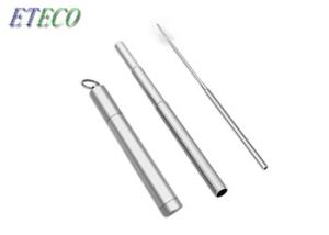 Wholesale Reusable Metal Finish Telescopic Stainless Steel Straws Fit All Size Tumblers from china suppliers