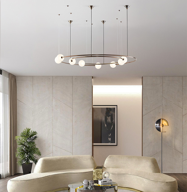 Modern Luxury Chandelier Home Decor For Dinning Room Nordic ring Chandelier(WH-MI-415)