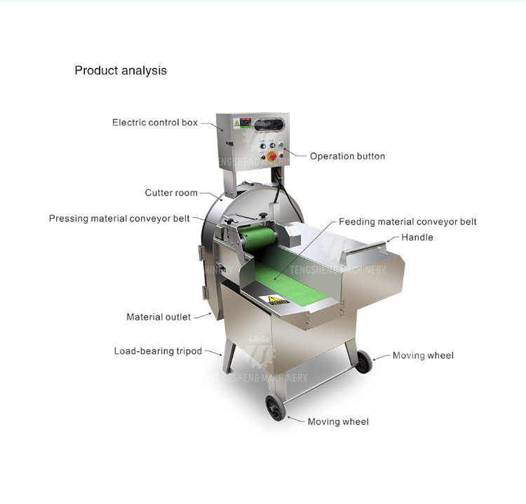 2.25KW 140KG Multi-function CNC vegetable cutter Automatic vegetable cutter large batch vegetable cutter