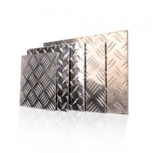 Wholesale 3003 Bright Aluminium Five Bar Tread Plate Floor Anti Slippery from china suppliers