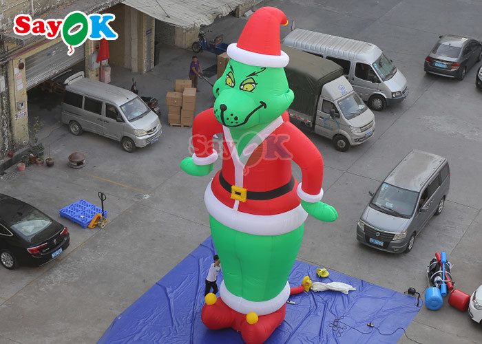 OEM Inflatable Cartoon Characters Blow Up Grinch Oxford Film Model