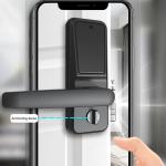 Aluminum Alloy 4 Batteries Intelligent Hotel Door Lock Management Software