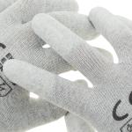 Lowest price nylon antistatic industrial working factory nylon esd glove