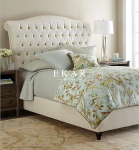 Wholesale High Headboard Cream Boxspring Princess Bed from china suppliers