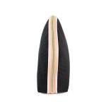 Half Moon Handy Black Velvet Organizer Makeup Bag