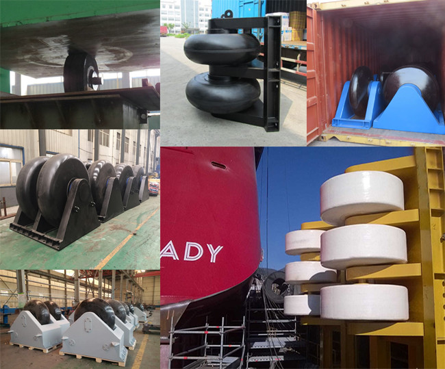 Vessels Mooring Roller Dock Rubber Fender 66 ShoreA ABS Certificate