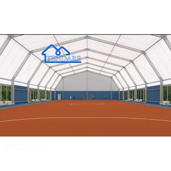Custom Big Mobile Polygon Arched PVC Indoor Badminton Sports Hall Tents Ang So