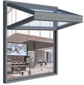 Wholesale Glass Restaurant Bar Store Vertical Aluminium Fold Up Windows with Tempered and Insulating Glass from china suppliers