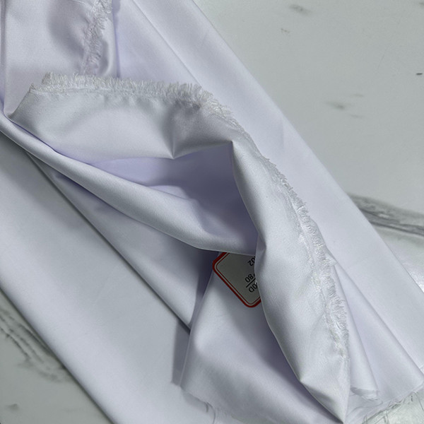 110*80 100 Percent Polyester Robes Bleached Fabric 48*150D Clothing Fabric