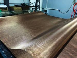Wholesale 12.8mm Metalspurc Glass With Metal Coated Polymer Mesh Fabric from china suppliers