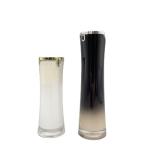 Luxury Acrylic Cosmetic Packaging Airless Bottle 50ml 100ml With Leaf Shape