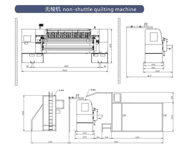 Chain Stitch High Speed Quilting Machine For Mattress Cover