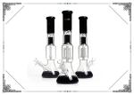 Black Beaker Glass Bong Double Tyre Percs With Phoenix Star Logo