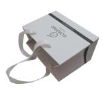 Recyclable Custom Small Paper Bags , White Merchandise Bags Any Size Available