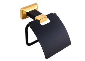 Wholesale New Bathroom Set Paper Holder Gold Plate and Paint Bathroom Accessories from china suppliers