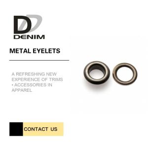 Wholesale Gunmetal Large Size Metal Eyelet Rings for Clothing Fabric Flat Eyelet Trims Accessories from china suppliers