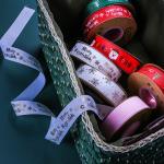ODM Holiday Home Decor 25mm Satin Christmas Ribbon For Gift Box Package