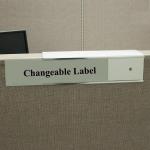 Aluminium Cubicle Name Holder Office Name Plates Custom Size
