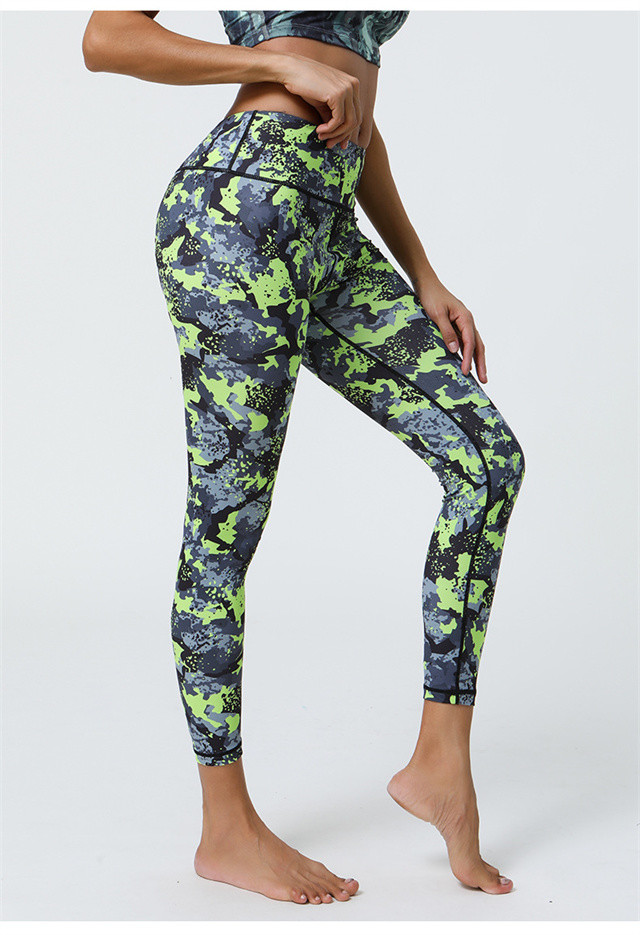 Sport Yoga Pants High Waist Tights Butt-lifting Yoga Leggings Printed Women's Fitness Leggings