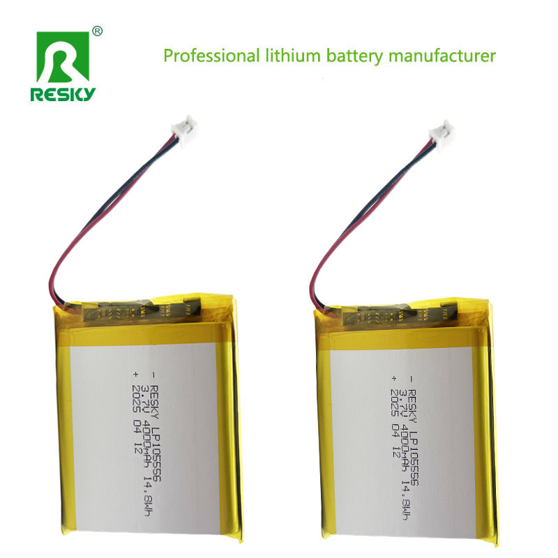 Lithium Ion Cell 105556 3.7v 4000mAh 14.8wh Rechargeable Lithium Ion Polymer Battery