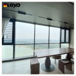 Double Layer Hollow Glass Casement Window Aluminum 6063 Black White Gray