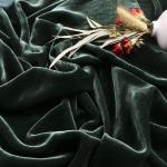 Medium Weight 200gsm Silk Viscose Velvet Fabric For Autumn Winter