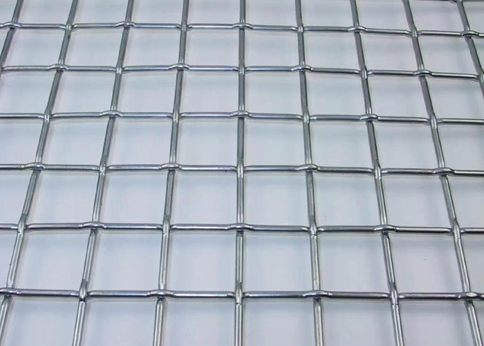 Stainless Steel Panels 15mm Lock Crimp Wire Mesh 2x2 Plain Weave