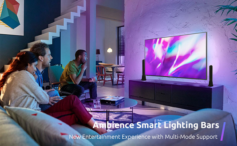 Smart Home Light Computer Background RGB Symphony Desktop Atmosphere Gaming Pickup Light WIFI BT Music Sensor Light Bar