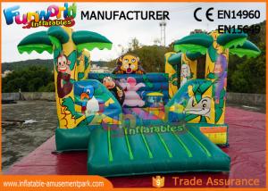 Wholesale Jungle Inflatable Air Jumping House Commercial Bouncy Castles Digital Printing from china suppliers