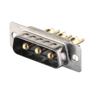 Wholesale 2 - 64 Pin Power D Sub Male Connector 3W3 Black / Blue Solder Type Dip Brass from china suppliers