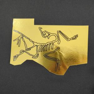 Wholesale Cold Peel Metallic Heat Transfer Off Shine And Brilliance Gold Foil Logo For Clothing from china suppliers