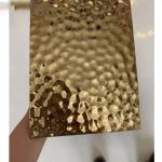 Stamped 316L Water Ripple Metal Sheet , Acid Resistant Hammered Steel Plate