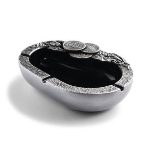 Wholesale OEM ODM Sandblasting Portable Metal Pocket Ashtray Corrosion Resistance from china suppliers