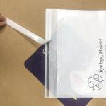 100% Fully Biodegradable White Translucent Paper Bags For Sock Clothes Packaging