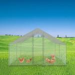 Hot Galvanized Steel Outdoor UV Protect Polyester 3x3m Chicken Run Kennel