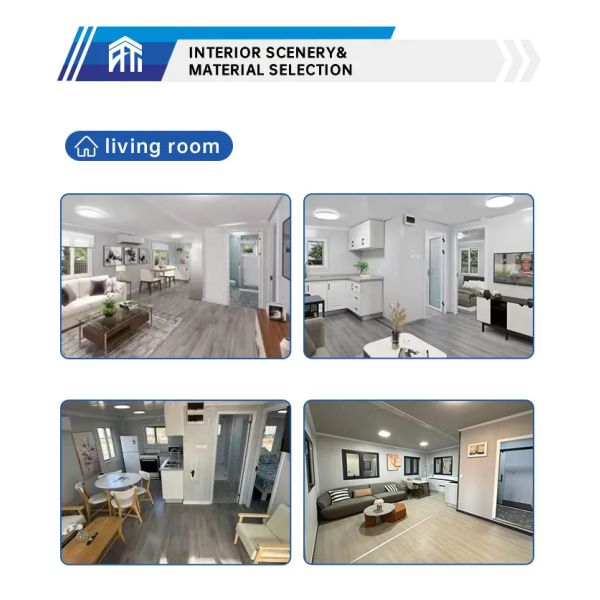40FT Modular Container House with Galvanized Steel Frame for Fast Installation and Extendable Design