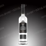 OEM 750ML Embossing Flint Glass Bottle For Luxury Liquor