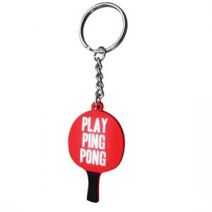 Wholesale Custom Rubber PVC Keychain Ping Pong Paddle Table Tennis Shape from china suppliers