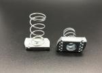 M8 6mm Spring Channel Nut Unistrut SS316 Silver Carbon Steel