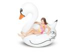 Giant inflatable swan swimming ring
