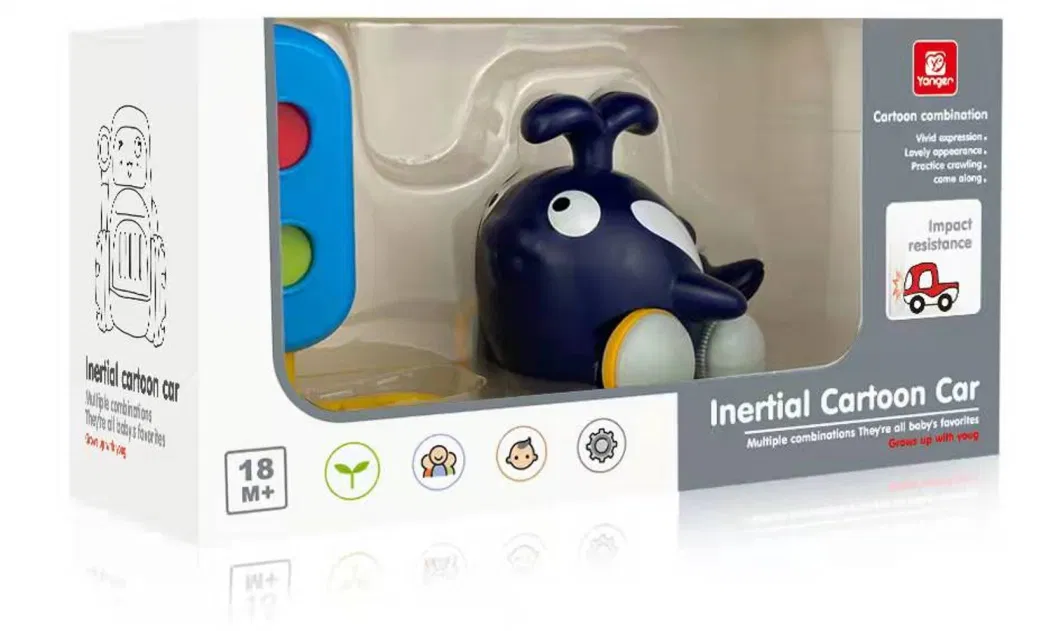 Friction Inertia Mini Cartoon Animal Toys High Quality Children&prime;s Small Toys Animal Cars Children&prime;s Toys Wholesale