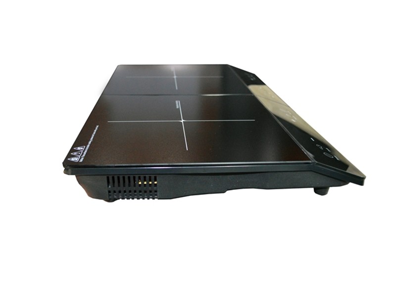 Heat Indicators 3.4KW Table Double Burner Induction Cooktop