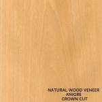 Decoration Natural Anigre Wood Veneer Flat Cut Crown Grain 0.18-0.55 mm